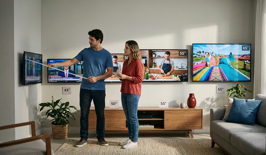 Como escolher o tamanho ideal da TV