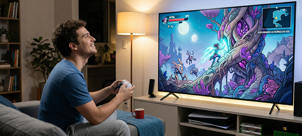 Smart TVs para Gamers O que voce precisa saber